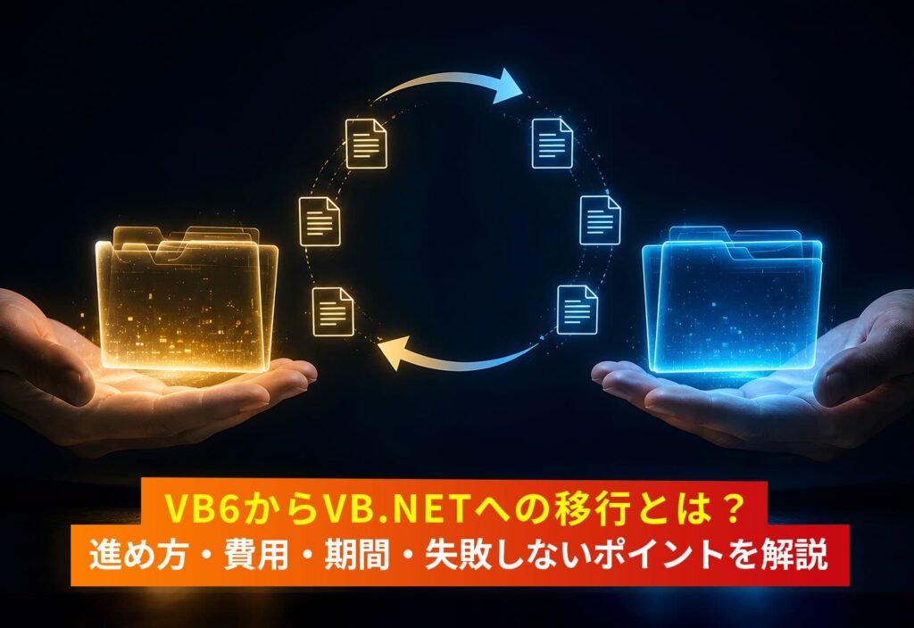 VB6からVB.NETへの移行とは？進め方・費用・期間・失敗しないポイントを解説