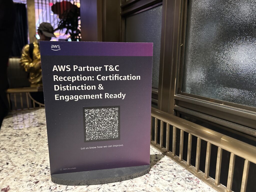 AWS Partner T&C Reception: Certification Distinction & Engagement Ready